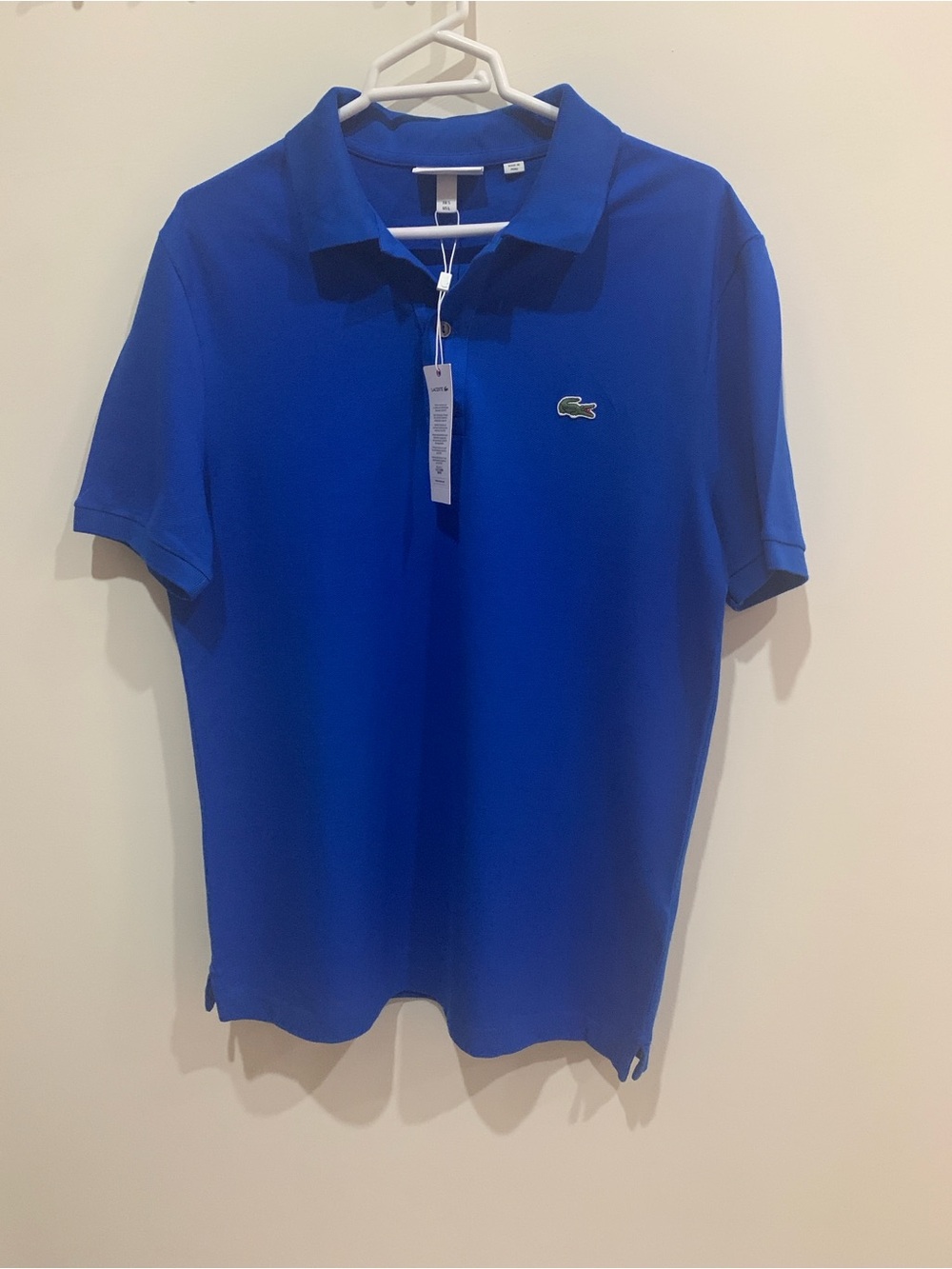 Lacoste Royal Blue Short Sleeve Pique Polo